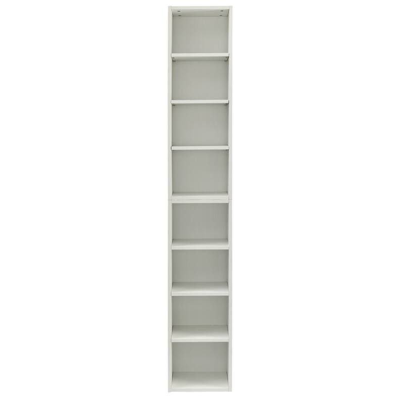 Storage Cabinet Tall Narrow Bookcase Display Bookshelf CD DVD Slim Storage - 11.6"L*9.3"W*70.9"H Inch