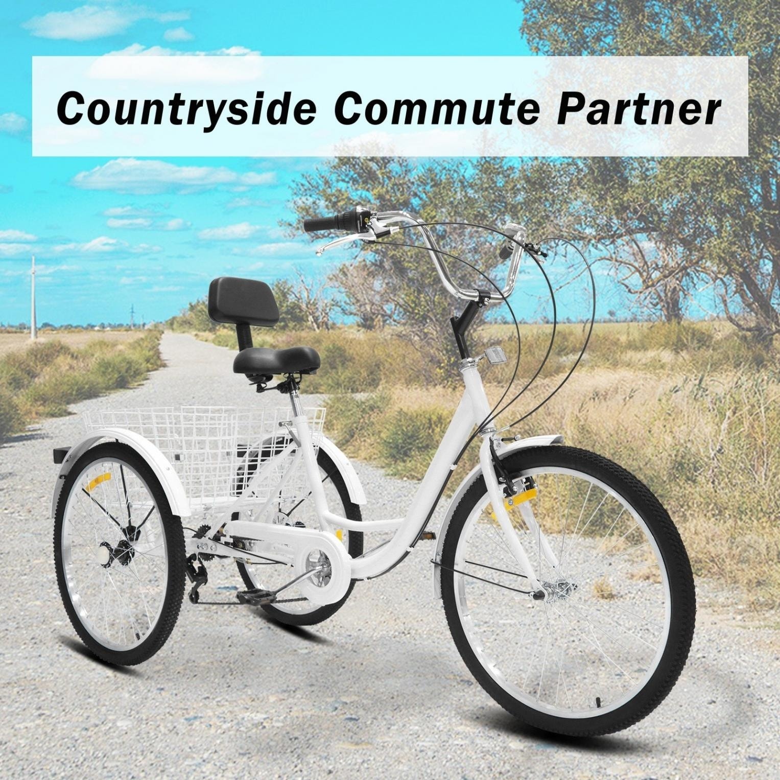 White adult sale tricycle