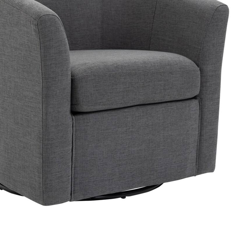Anna 30"W Swivel Barrel Accent Chair Set of 2