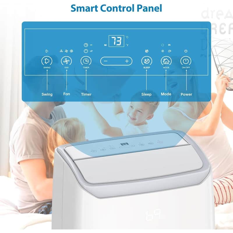 14000 Btus Portable Air Conditioner for Rooms Up to 750 Sq. Ft. - N/A
