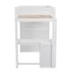 preview thumbnail 29 of 32, Wood Twin Size Loft Bed with Wardrobes, 2-Drawer Desk, and Open Cabinet for Maximum Storage, Grey