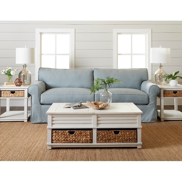 Olivia Down Blend Slipcovered Sofa by Avenue 405 Bed Bath