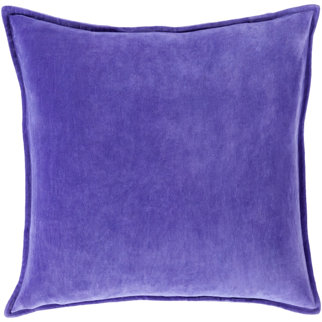 Harrell Solid Velvet 22-inch Feather Down or Poly Filled Throw Pillow