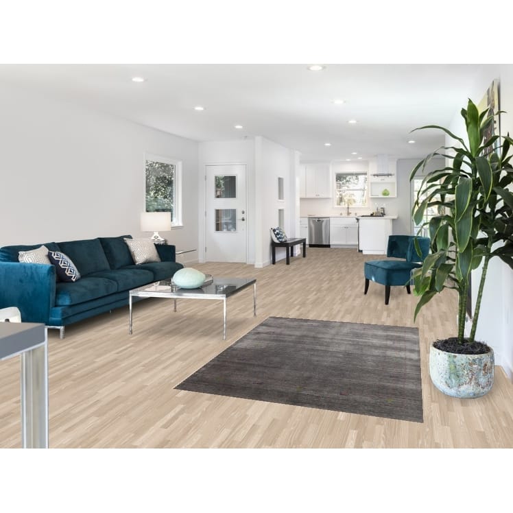 Hand Knotted Oriental 100% Wool Carpet Tribal Tribal Greys & Charcoal Gabbeh Area Rug - 5' 9'' X 4' 1''