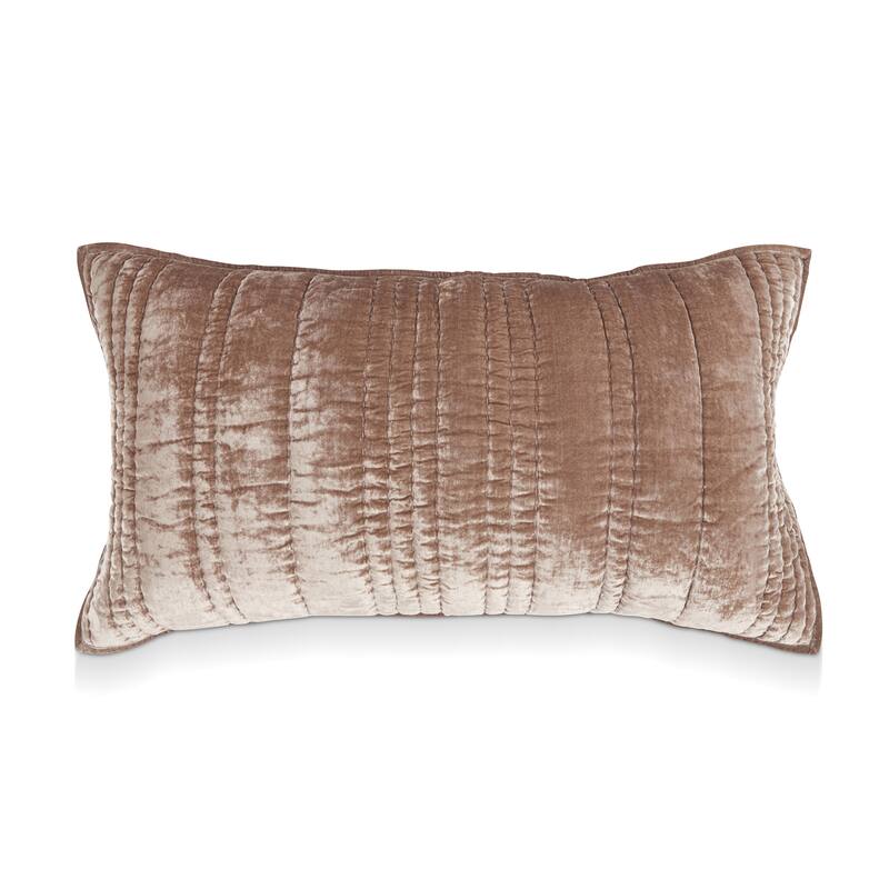 Villa by Classic Home Seville Velvet Sham - King - Taupe