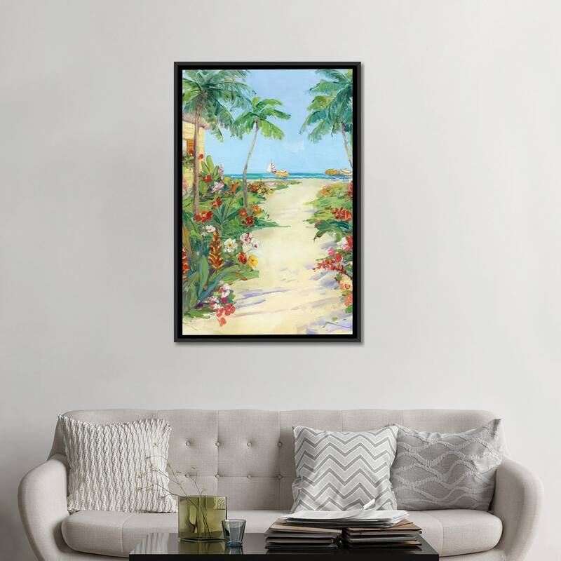 iCanvas "It's 5 o'clock Somewhere I" by Sally Swatland Framed Canvas Print