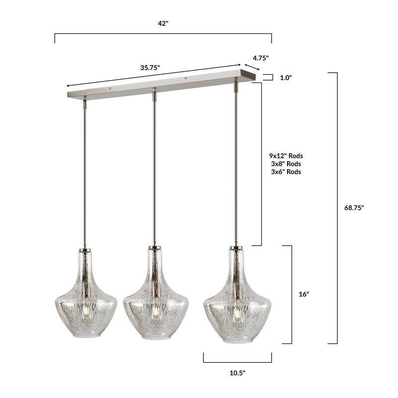 Light Society Modena 3-Light Island Light