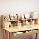preview thumbnail 13 of 20, Kids Desk and Chair Set with Hutch, Wooden Study Desk for Bedroom