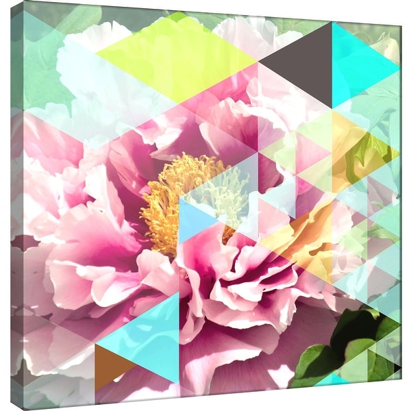 PTM Images 9-101213 PTM Canvas Collection 12" x 12" - "Crystalized Peonies" Giclee Peonies Art Print on Canvas