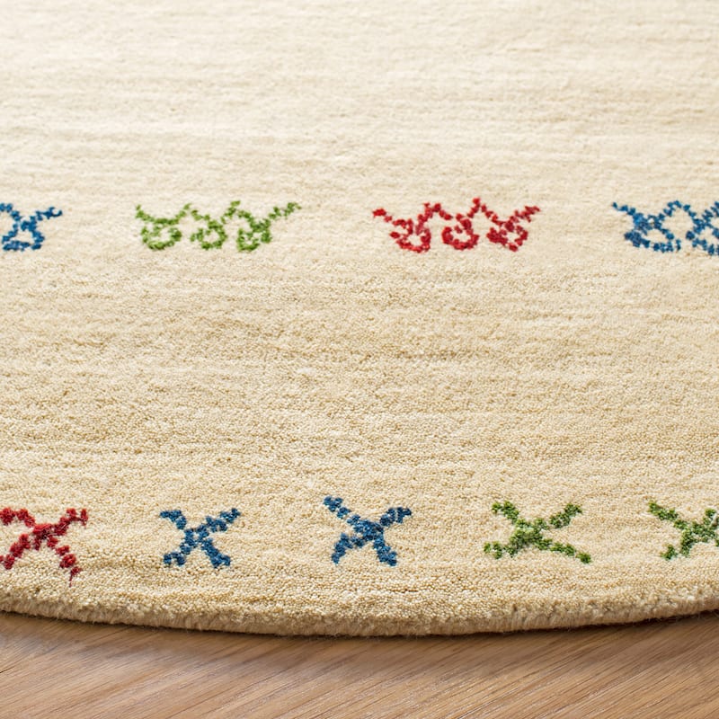 SAFAVIEH Handmade Himalaya Hideko & Contemporary Geometric Cream Wool