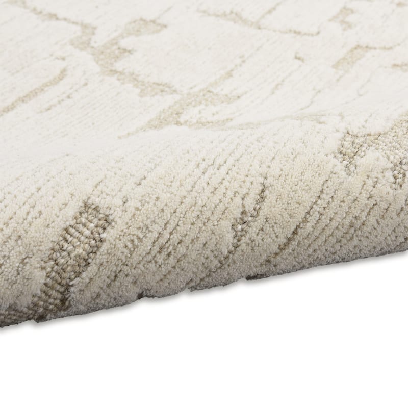 Calvin Klein Sculptural Contemporary Abstract Area Rug - 8' 6" x 11' 6" - Ivory - Rectangle