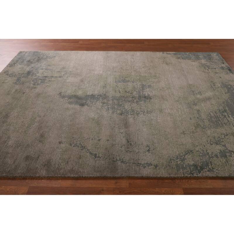 Striped / Abstract Oriental Area Rug Handmade Wool Carpet - 6'0"x 9'1"