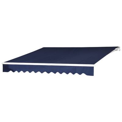MCombo 12x10 Feet Motorized Retractable Awning Patio Door &Window Sunshade Outdoor Canopy