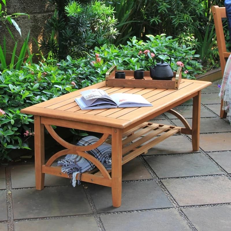 Cambridge Casual Luma 5-Piece Teak Outdoor Conversation Set with Cushion