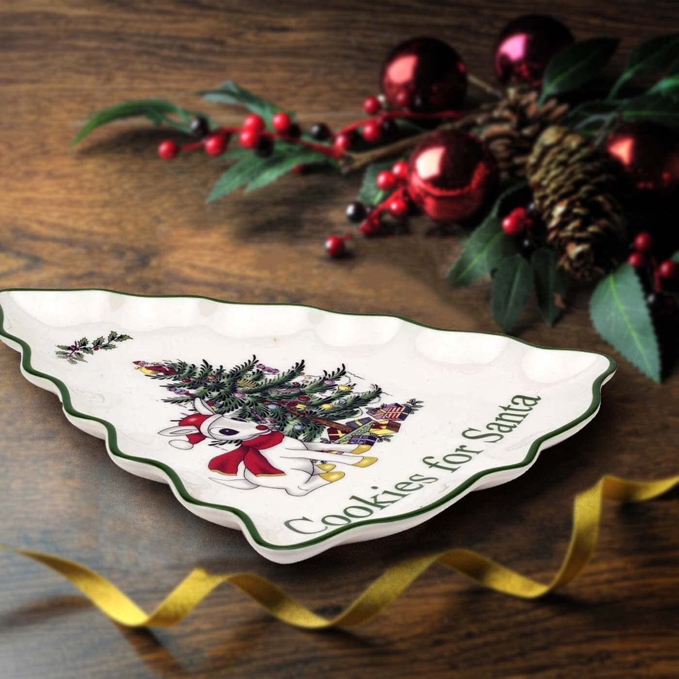 Spode Christmas Tree Rudolph the Red-Nosed Reindeer® Cookies For Santa  Server - 9.5 Inch - Overstock - 36267205