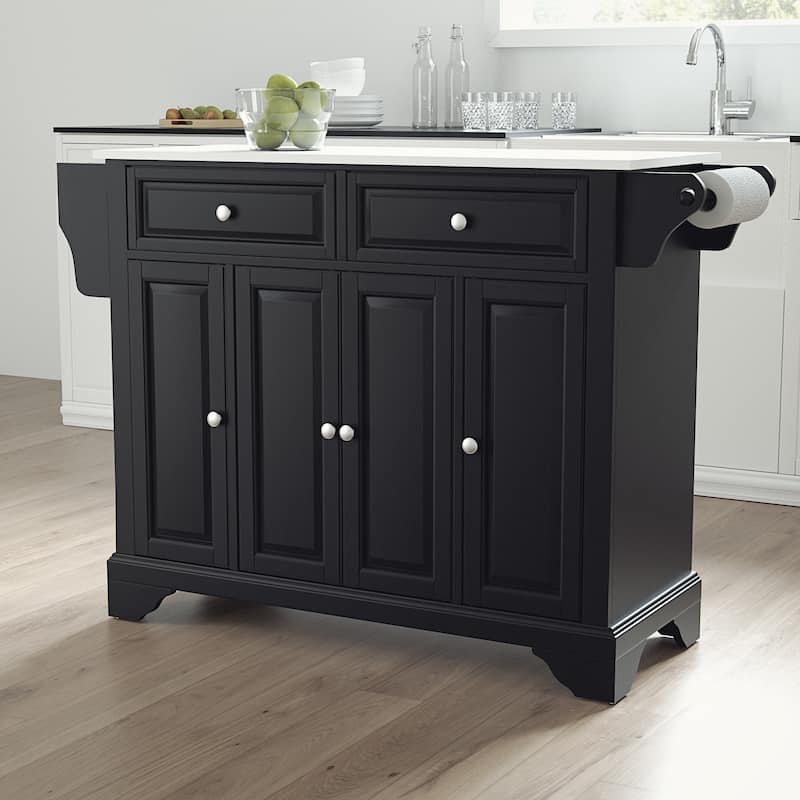 Crosley Lafayette Granite Top Full Size Kitchen Island/Cart - 51.5 "W x 18 "D x 36 "H