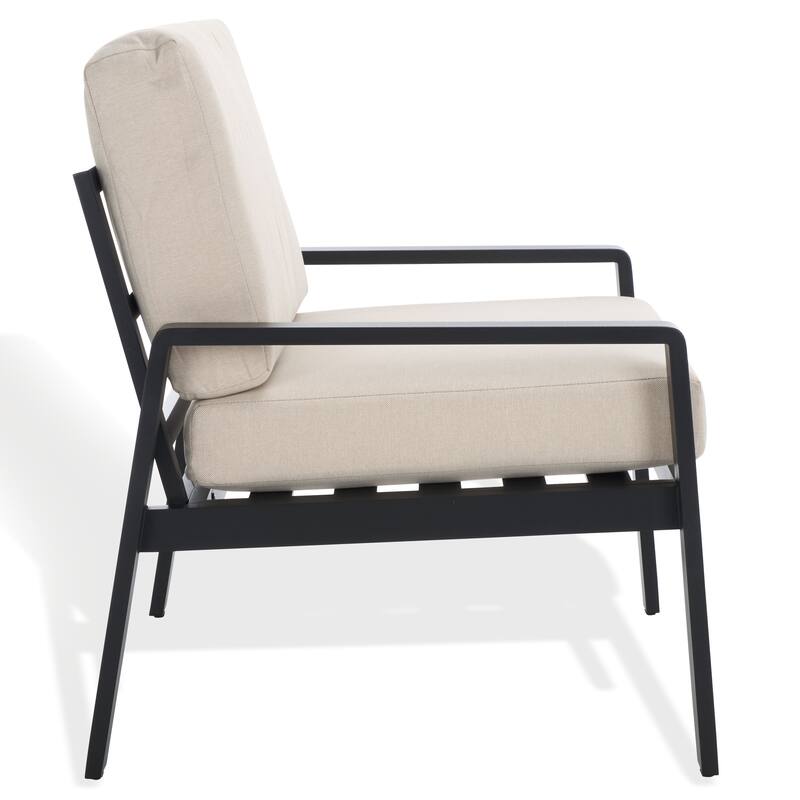 SAFAVIEH Couture Outdoor Patio Furniture Guam Aluminum Chair - 29"W x 29"D x 28"H