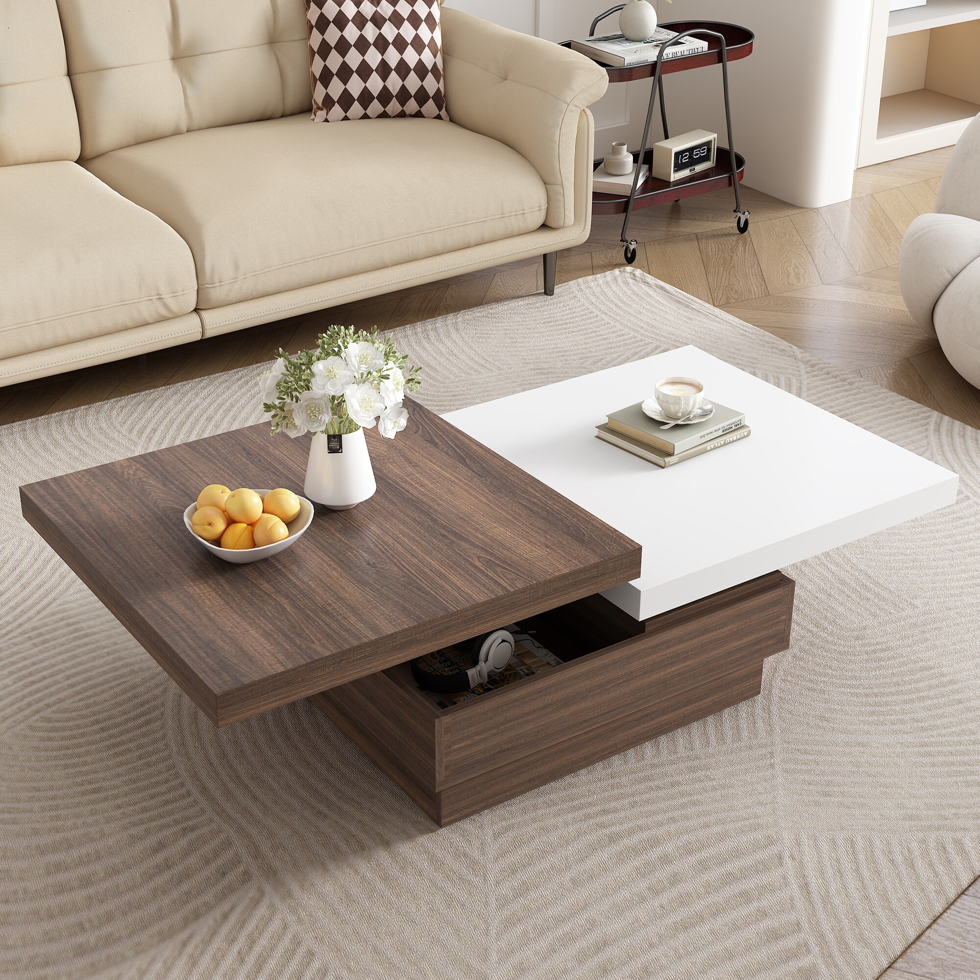 Rotatable-Top-Coffee-Table,-