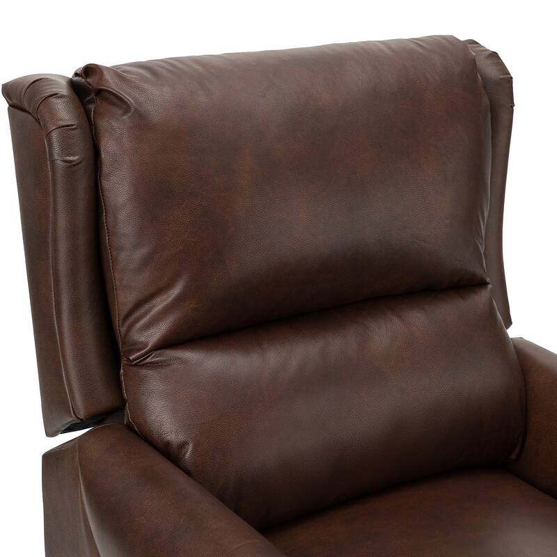 Alicia 32.68" Wide Genuine Leather Manual Recliner