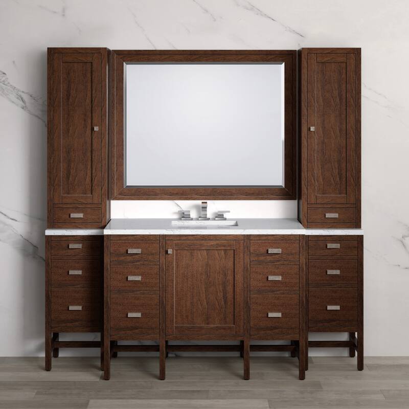 James Martin Vanities E444-V48GP-A-EJP Addison 78" Single Basin Poplar