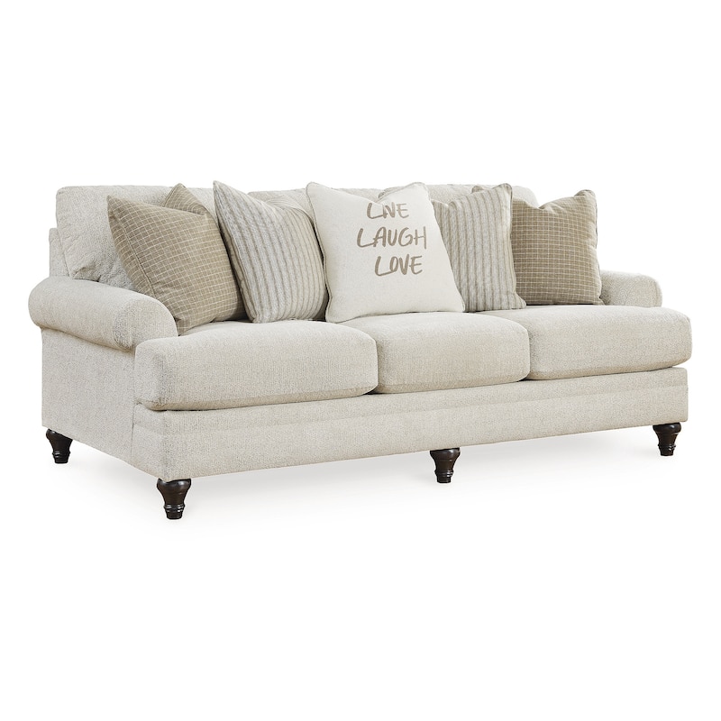 Signature Design by Ashley Valerani Brown/Beige Sofa - 89"W x 44"D x 40"H