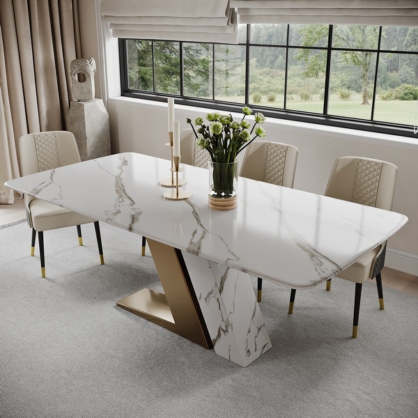 Blake Reclaimed Wood and Concrete Dining Table by iNSPIRE Q