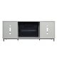 preview thumbnail 6 of 38, Brighton 60 In. Fireplace Storage Media Console Cabinet