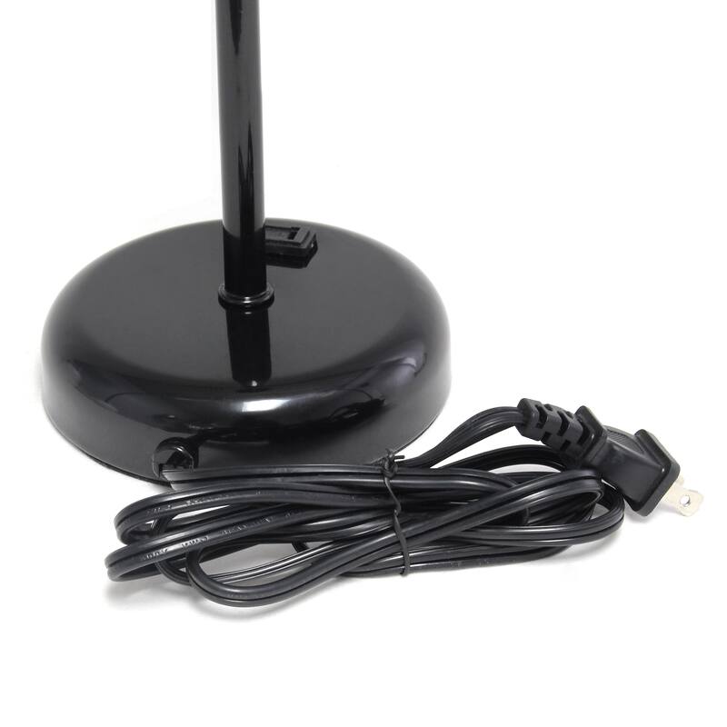 Simple Designs 9.5" Desk Lamp with Charging Outlet and LED Bulb Included - 19.50