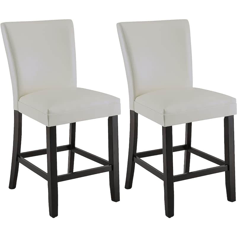 Bar Stools Faux Leather Upholstered Chairs Dining Chairs