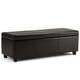 preview thumbnail 132 of 130, WYNDENHALL Franklin 48-in. Wide Contemporary Rectangular Storage Ottoman