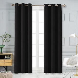 Deconovo 42 Width Curtain Panel Pair(2 Panel)