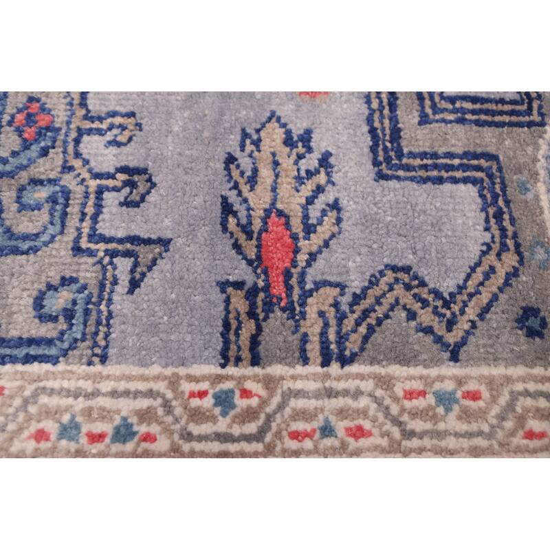 ECARPETGALLERY Hand-knotted Jules Serapi Light Denim Blue Wool Rug - 8'10 x 11'8