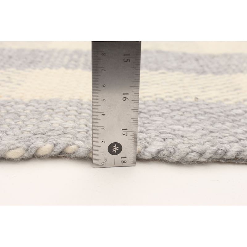 ECARPETGALLERY Hand Tufted Sienna Grey Wool Rug - 5'2 x 7'5