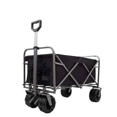 Outdoor Garden Park Utility kids Wagon Portable Beach Trolley Cart Camping Foldable with Big Wheels Folding Wagon