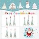 preview thumbnail 8 of 7, Costway Set of 3 Tower Shaped Christmas Trees (3ft/3.5ft/4ft) - See Details