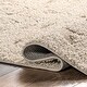 preview thumbnail 9 of 9, Nuloom Cream Machine-made Vine Swirls Shag Rug