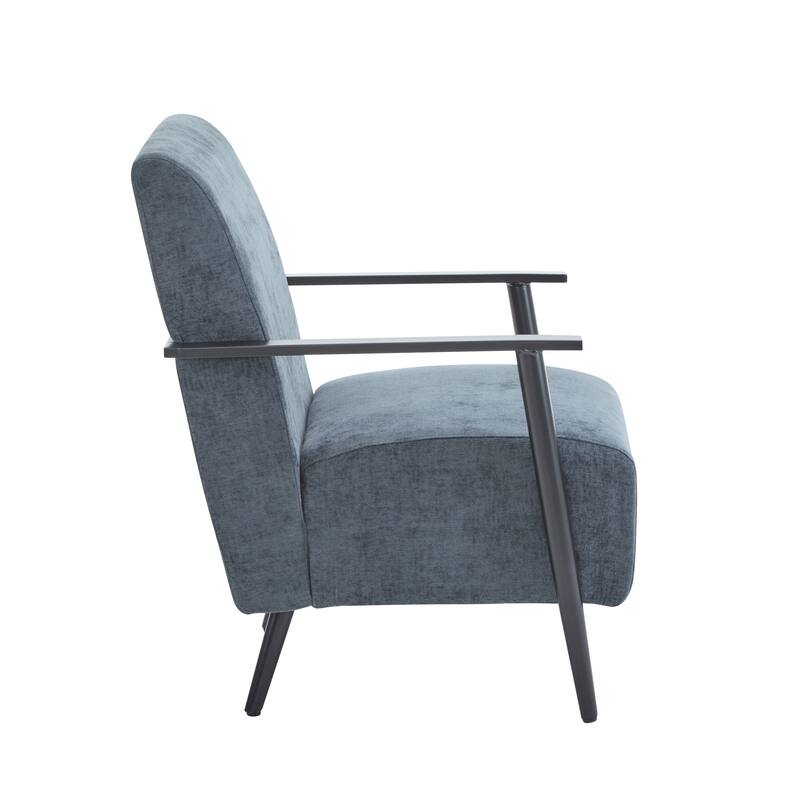 Polyester Lounge Chairs (Set of 2） with Sturdy Metal Frames, Ergonomic Design, and Space-Saving Profile