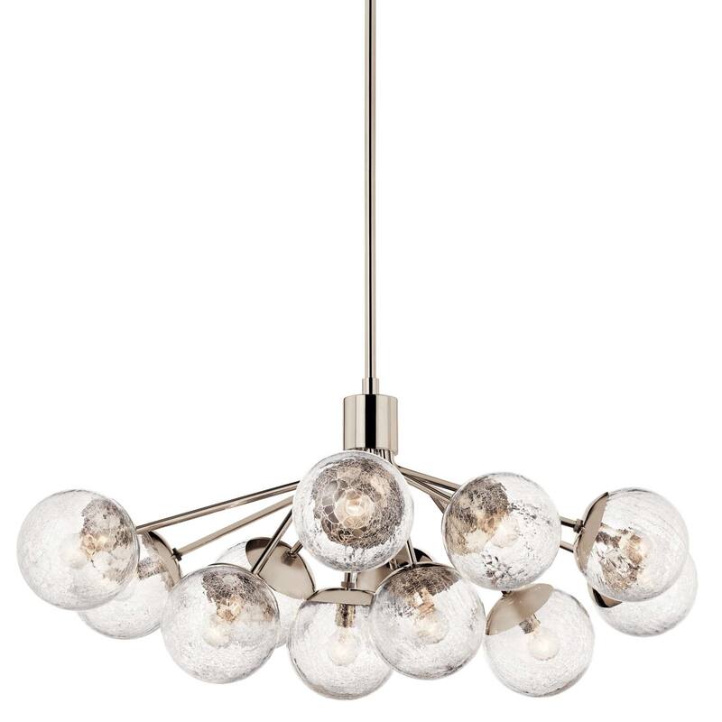 Kichler 52703 Silvarious 12 Light 48" Wide Chandelier - Polished Nickel