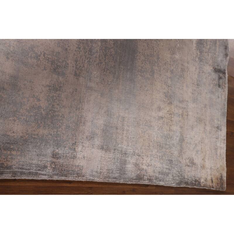 Indian Abstract Modern Area Rug Handmade Wool Carpet - 5'6"x 7'10"