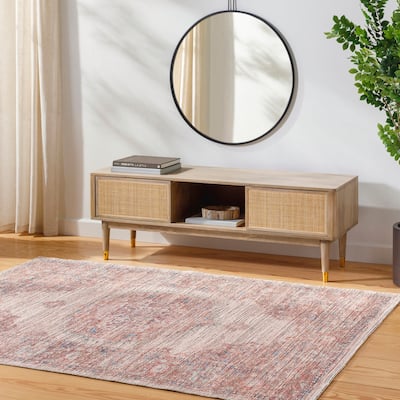 Livabliss Nolita Distressed Traditional Machine Washable Area Rug