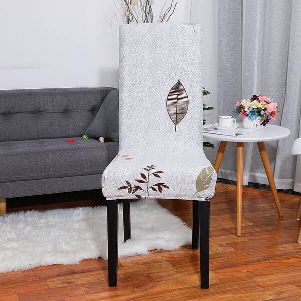 Shop Floral Print Spandex Chair Covers Fit Home Dining Room Seat