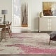 preview thumbnail 130 of 144, Nourison Modern Abstract Sublime Area Rug 7' 10" x 10' 6" - Ivory/Pink - Runner/Rectangle
