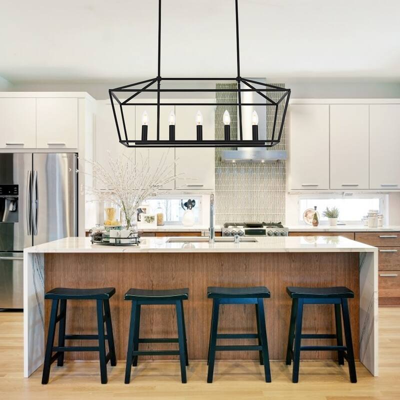 Modern Style Linear Island Pendant Light