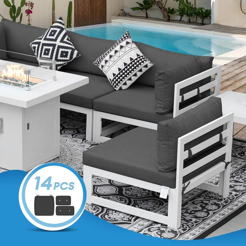 FINCATI 28" × 28" Outdoor Cushion Cover, Sofa Cushion Replacement Slipcover, Patio Seat Cover 28 Inches (COVER ONLY!)