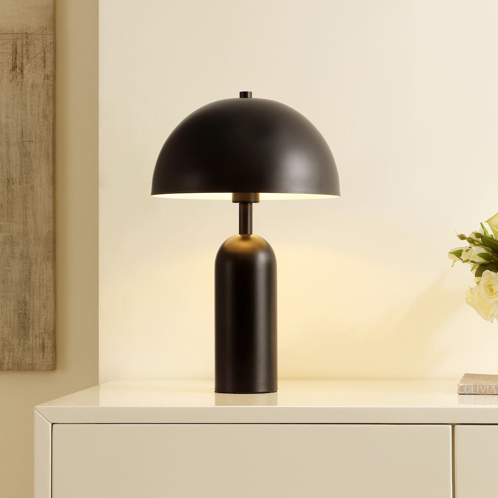 SAFAVIEH Lighting Azelia 20" Modern & Contemporary Table Lamp - 12" W x 12" D x 19" H - 12Wx12Dx19H