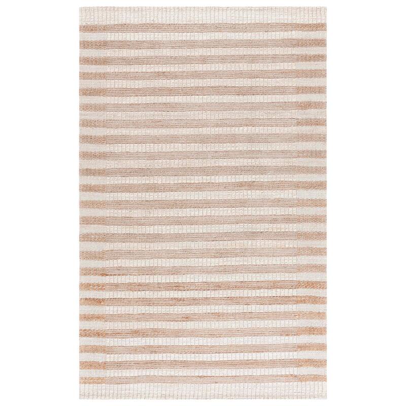 SAFAVIEH Flatweave Natural Ricarda Fiber Farmhouse Hemp Rug
