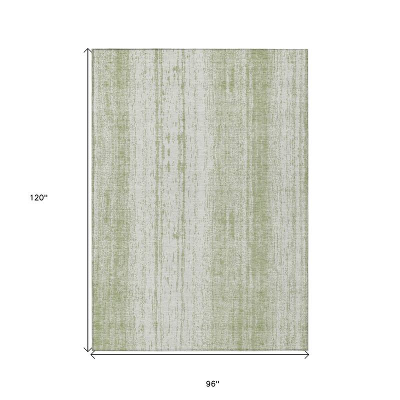 HomeRoots Striped Transitional Rectangle Outdoor Rug