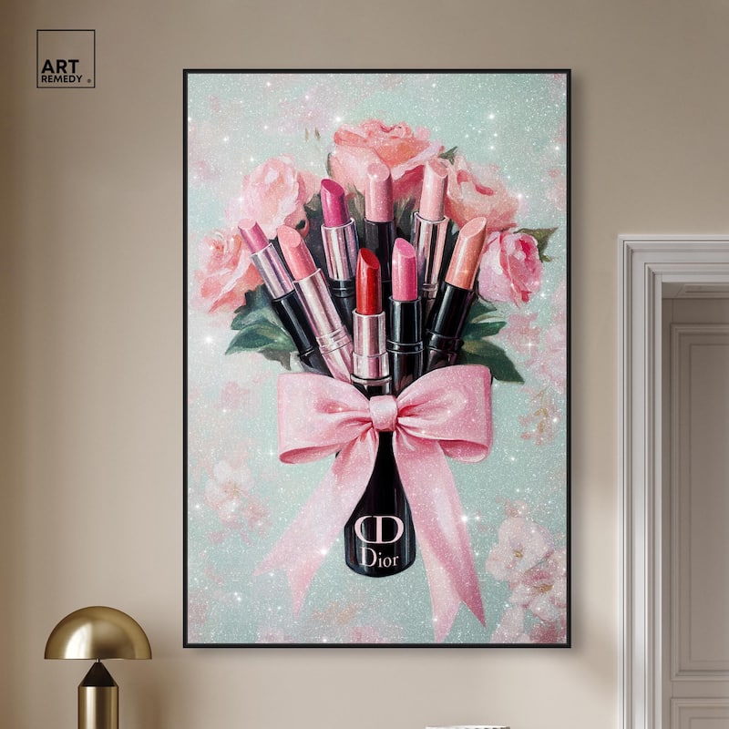 Petitie Bouquet of Lipsticks Canvas by Art Remedy