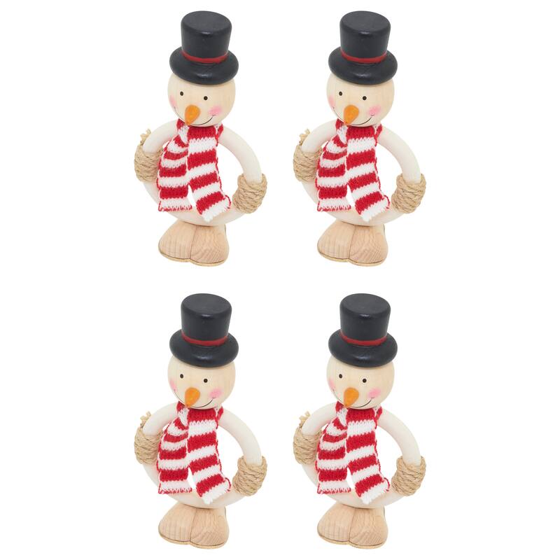 Frosty Smiles Snowman Napkin Ring (Set of 4)