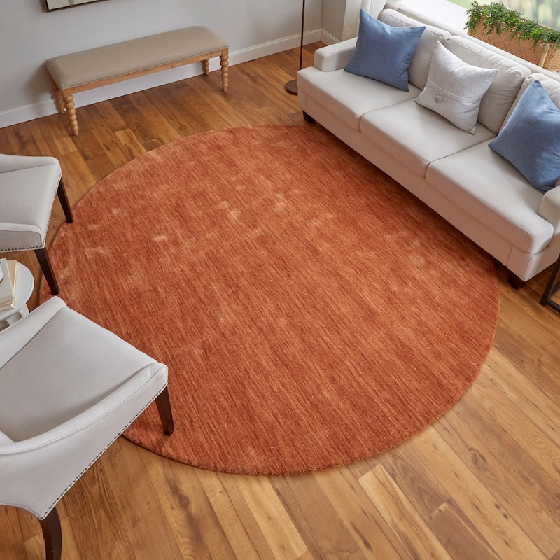 Grand Bazaar Celano Hand Woven Solid Modern Area Rug